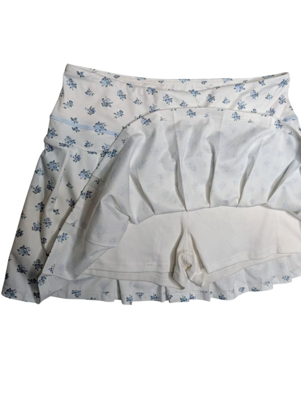 Young & Chic Crop Tank Top & Skirt Set XL Blue & White Tennis Pickleball - Picture 9 of 16